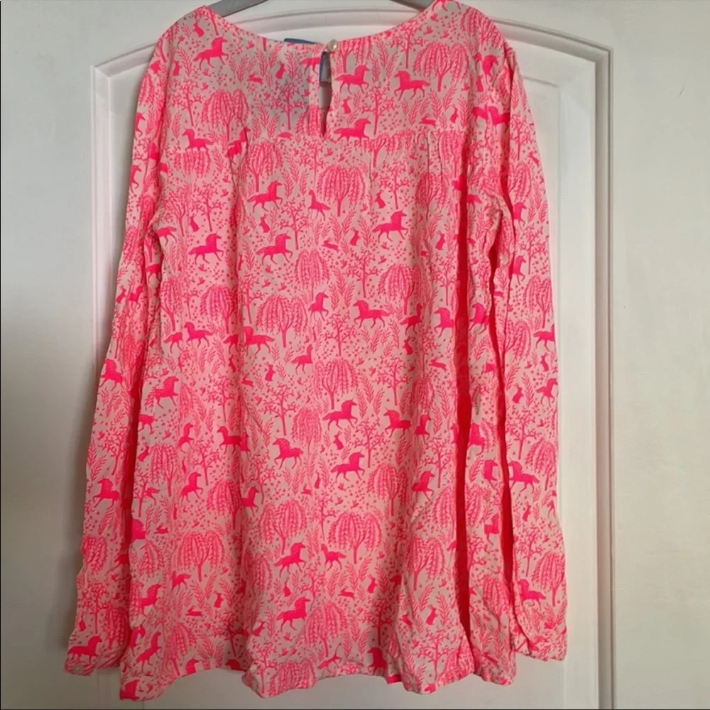 GAP x Sarah Jessica Parker unicorn blouse sz L NWT